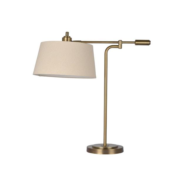 Farmhouse Swing Arm Table Lamp Brass - Threshold™