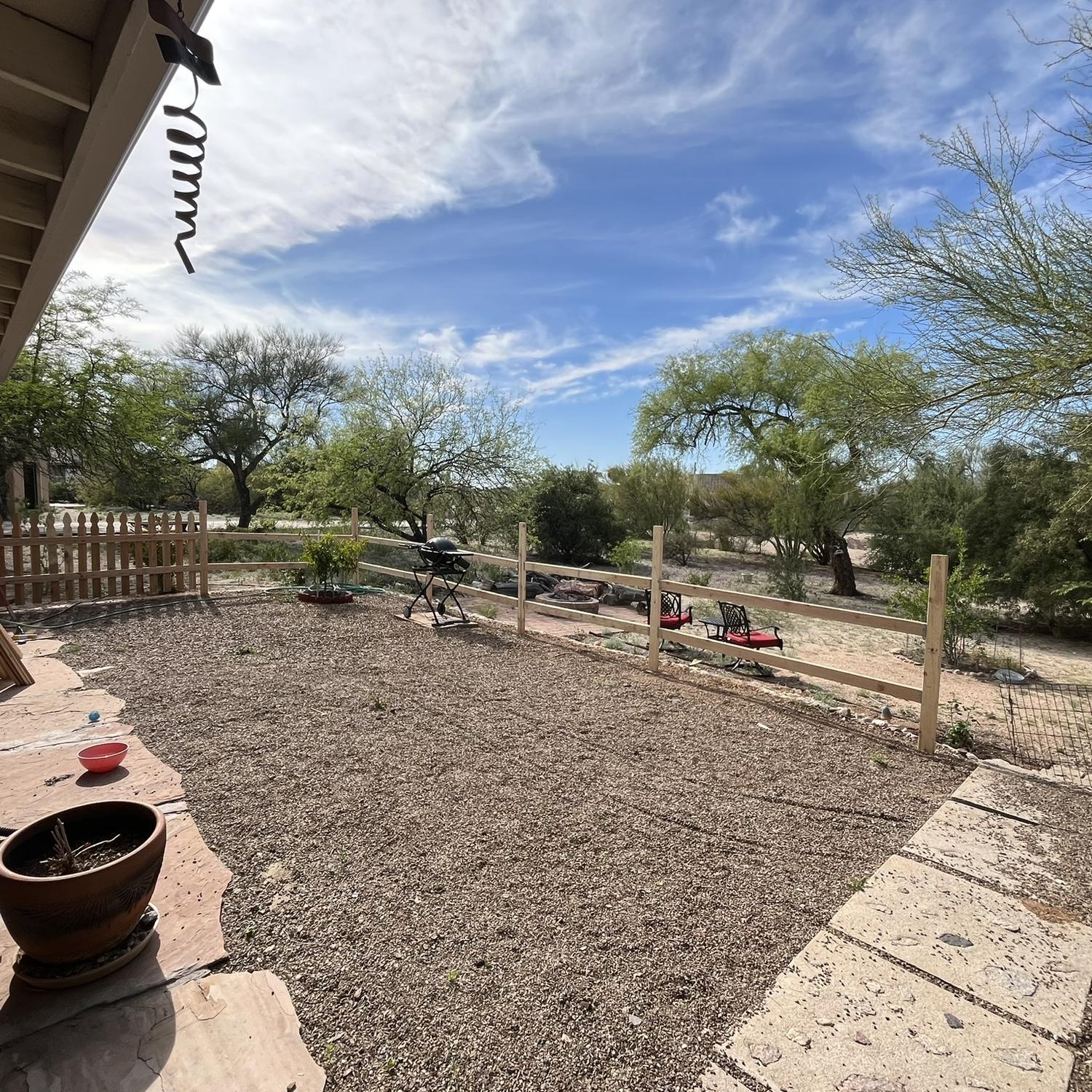 Home DIY projects phase.
Building a white-picket dog-run together
April 21st, 2024
