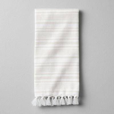 Hand Towel Engineered Stripe - Pebble - Hearth & Hand™ with Magnolia