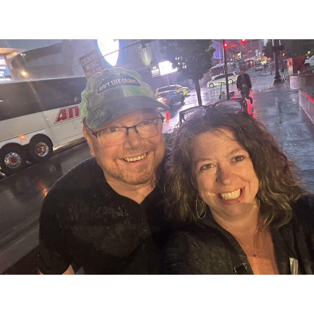 Caught in a rainstorm in Nashville
