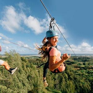 Ziplining in Honduras