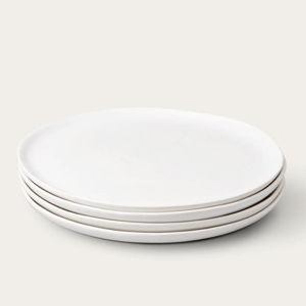 Dinner Plates (Color: Speckled White)