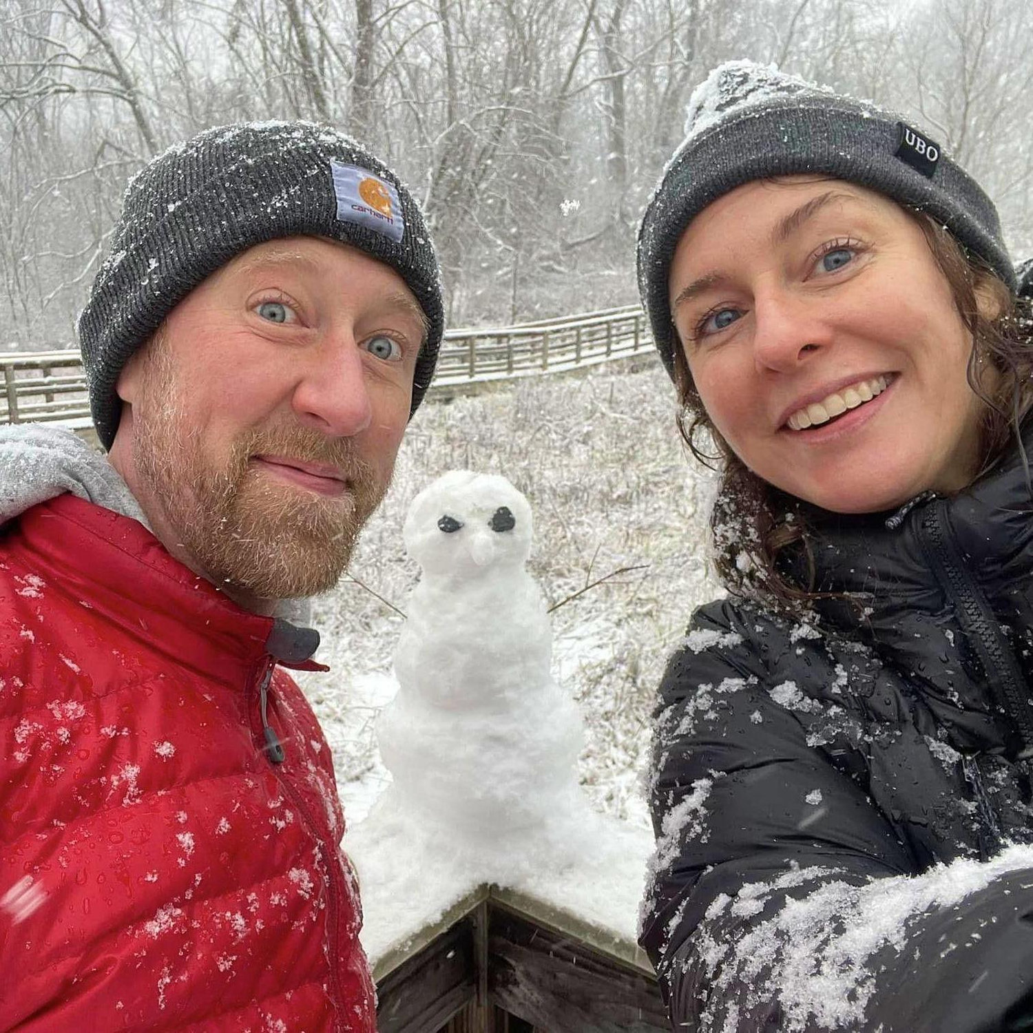Our snowfriend, Sven.