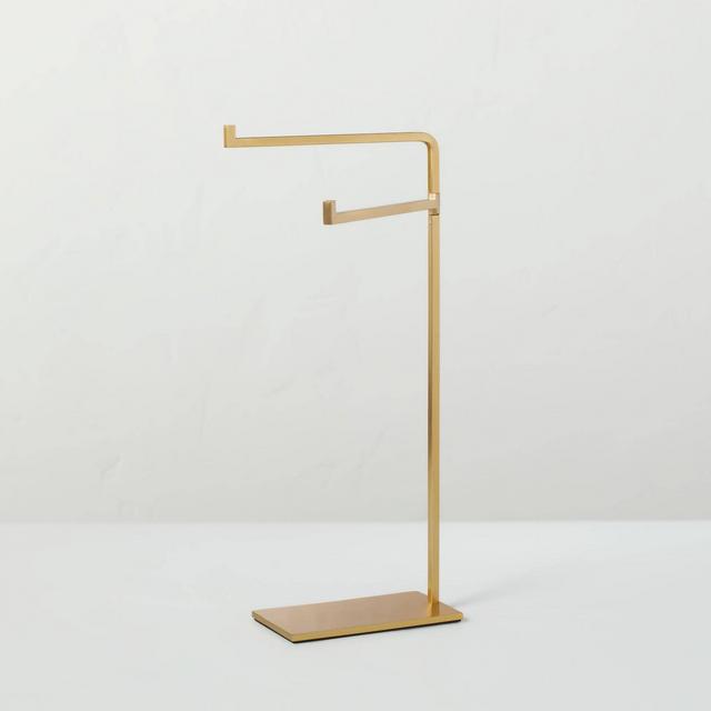 Metal Hand Towel Stand Brass Finish - Hearth & Hand™ with Magnolia