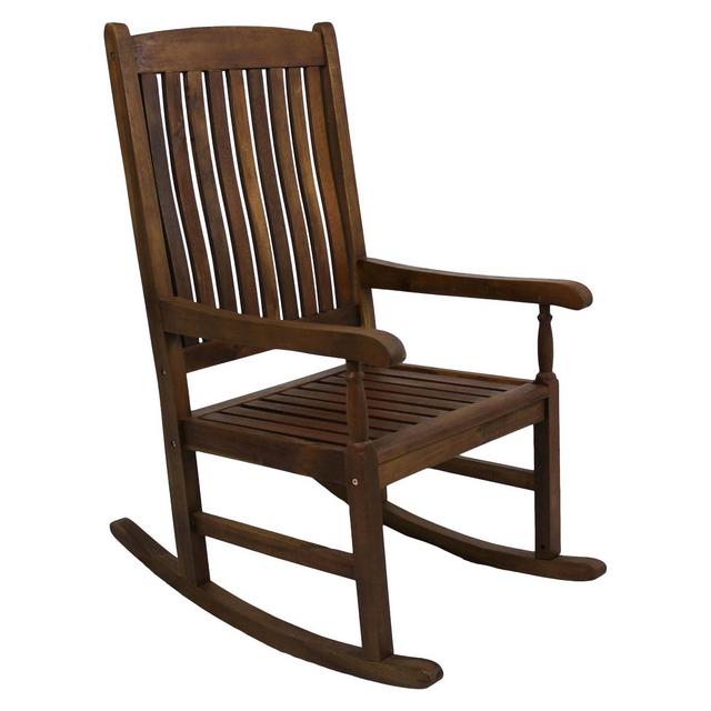 International Caravan Highland Wood High Back Patio Rocker