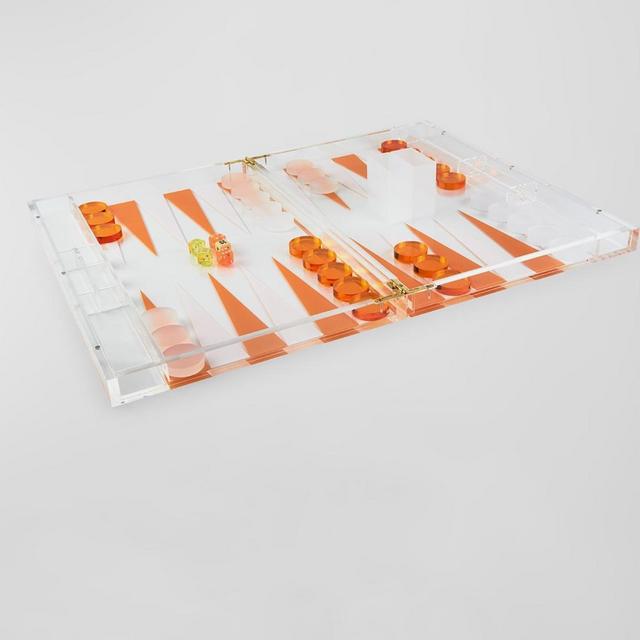 Lucite Backgammon Set