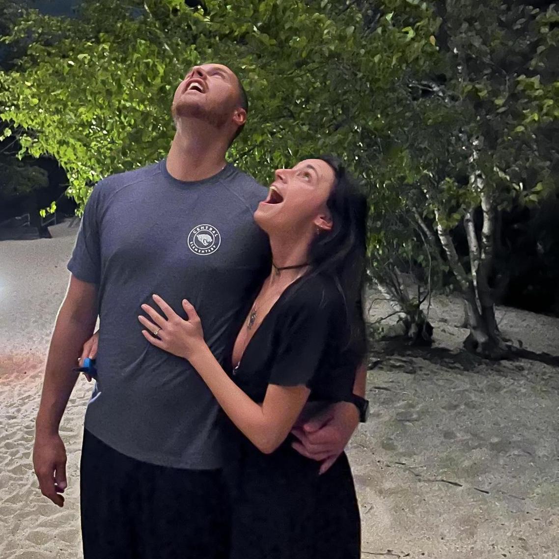 2024 (lighting off fireworks the night we got engaged!)
