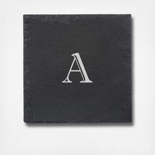 Monogram Light Grey Slate Cutting and Serving Board