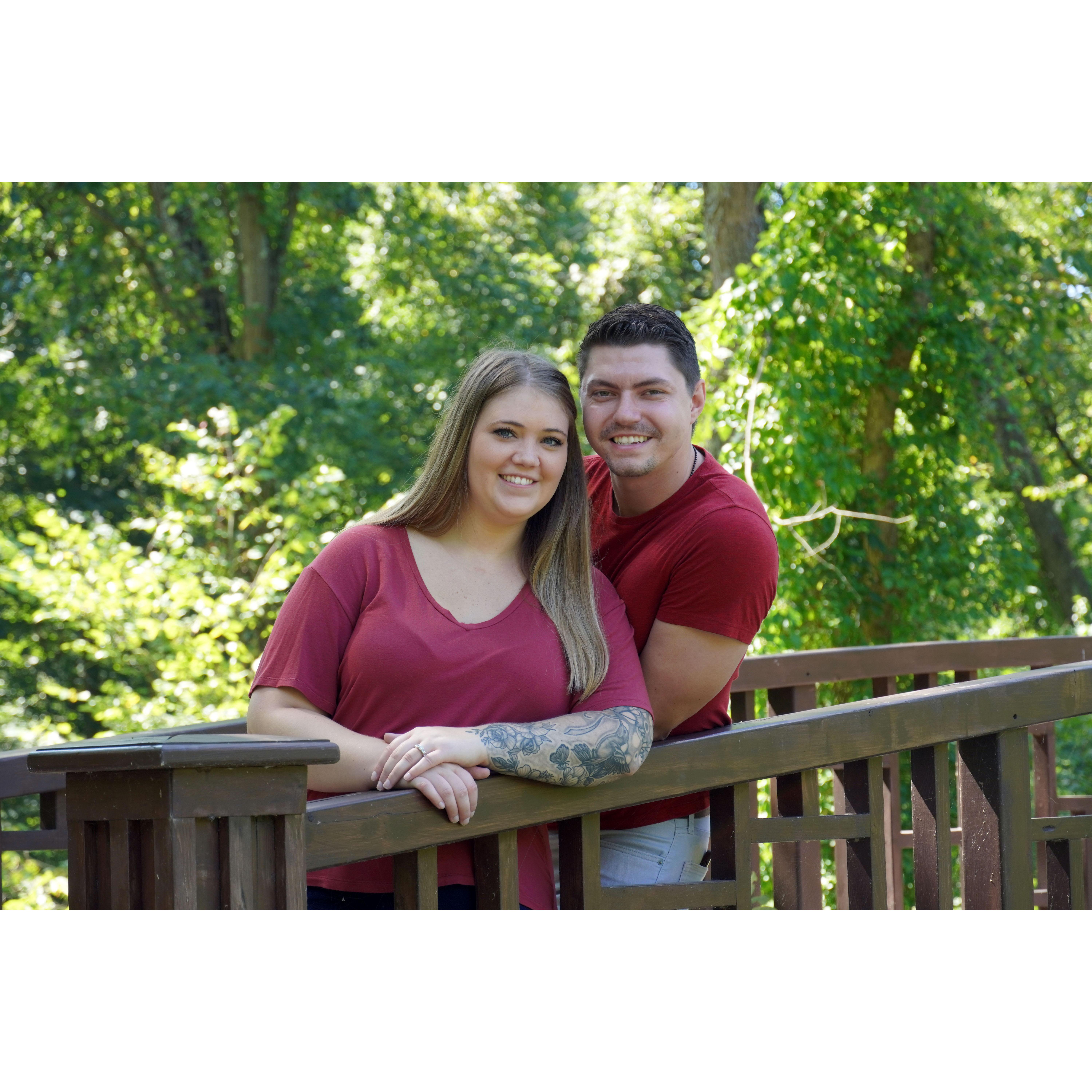 Engagement Photo at Botanical Gardens