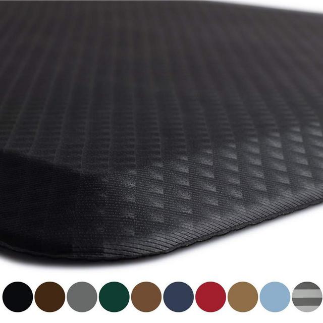 Kangaroo Original Standing Mat Kitchen Rug, Anti Fatigue Comfort Flooring, Phthalate Free, Commercial Grade Pads, Waterproof, Ergonomic Floor Pad for Office Stand Up Desk, 39x20, Black