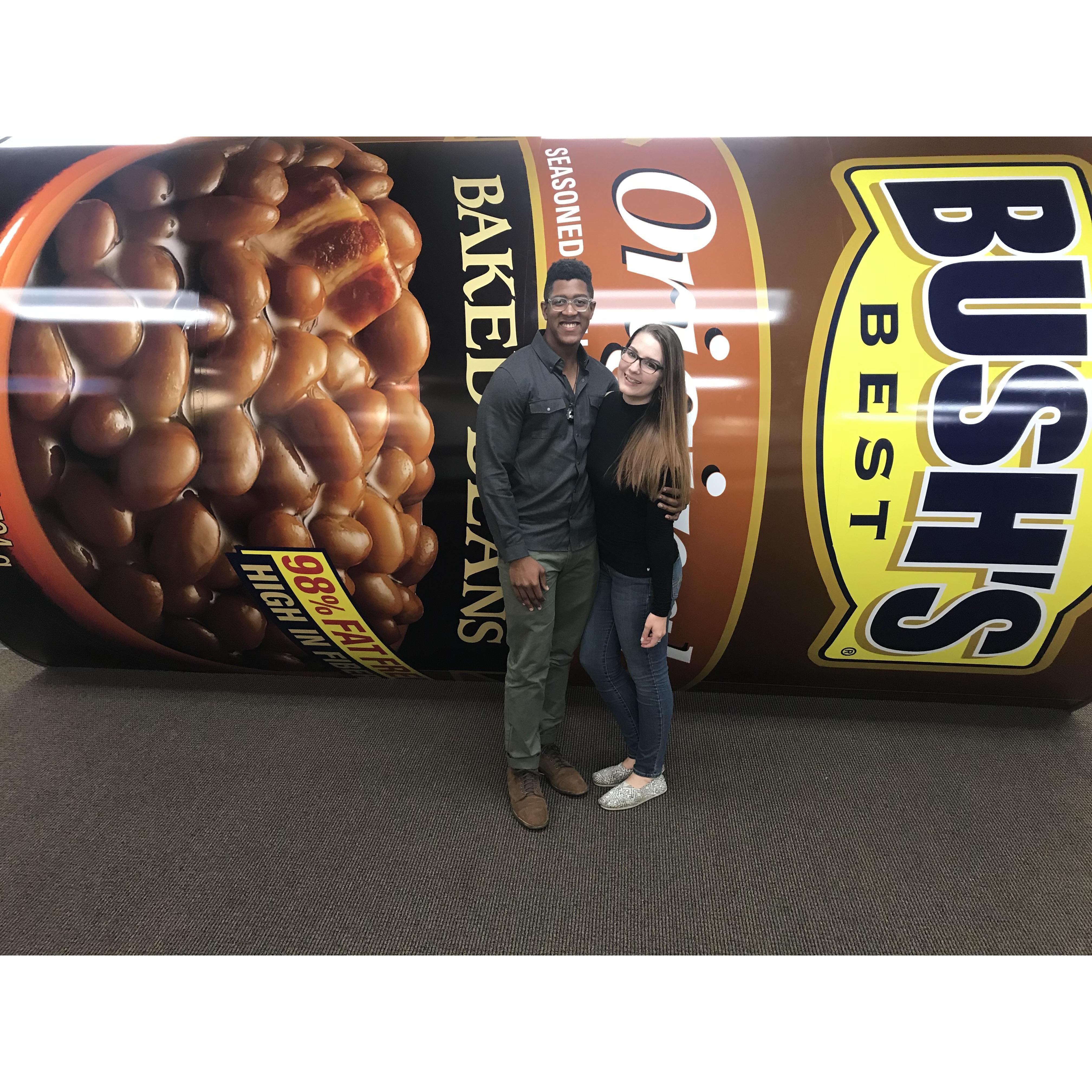 November 2017. The Bush's Baked Beans Visitor Center. Yes this is a real place that we stumbled upon and had to stop by. Honestly it's one of our favorite places we've ever been to. Check it out!