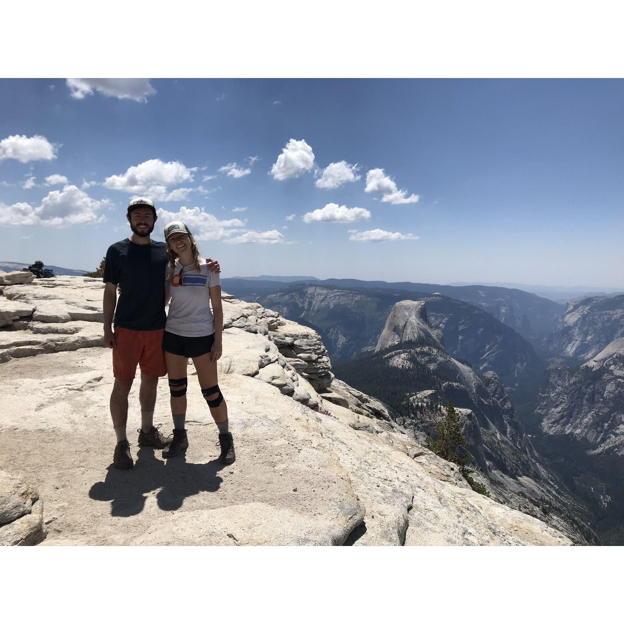 The day we backpacked and slept on top of Clouds Rest in Yosemite