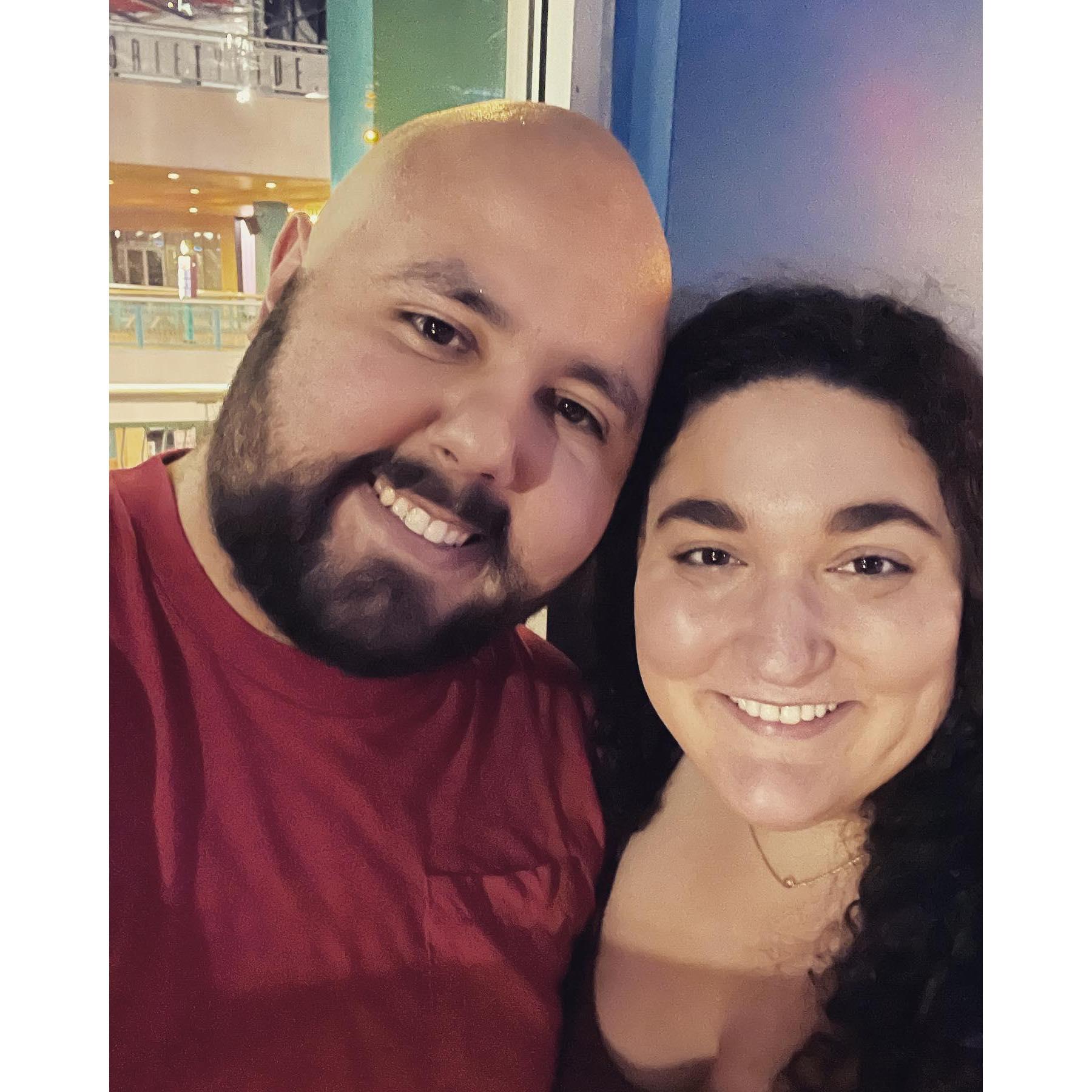 The first photo we took together on date 3