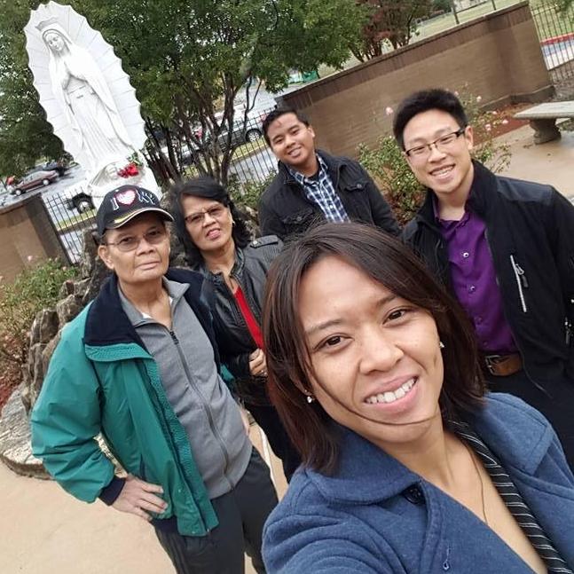 Tim with Ada and her family