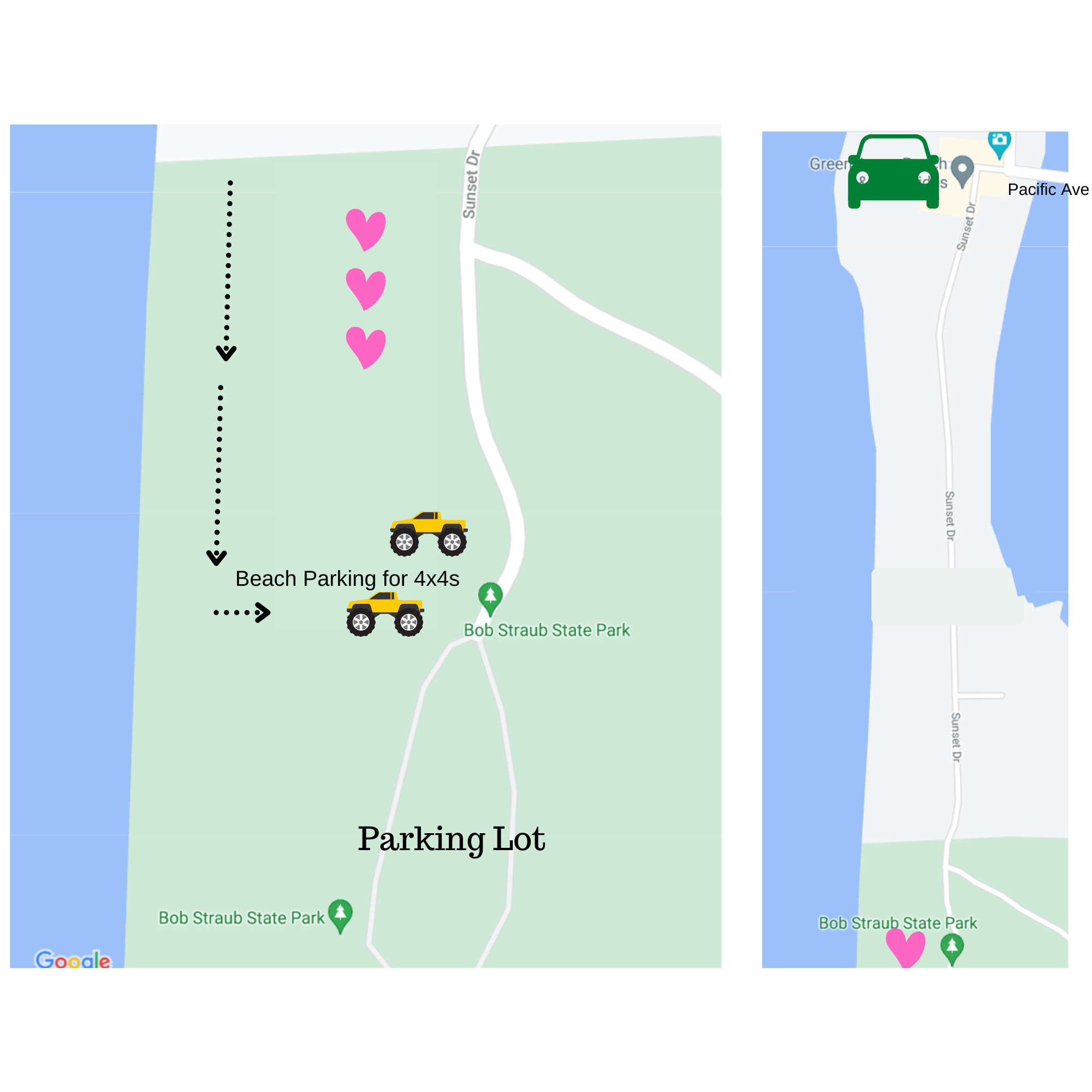 Wedding location map and parking