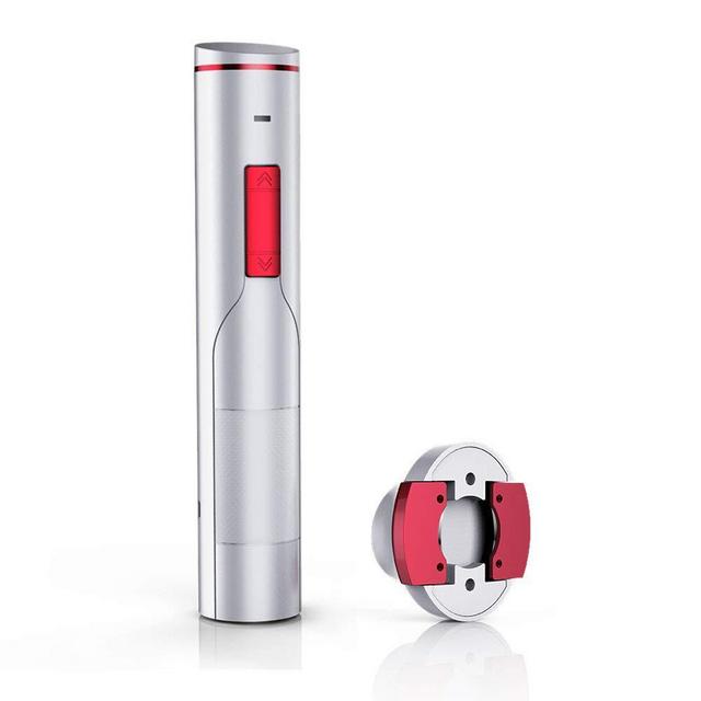 iTronics IC700 Electric Wine Opener Rechargeable Automatic Electric Corkscrew Wine Bottle Opener with Removeable Foil Cutter, Elegant White