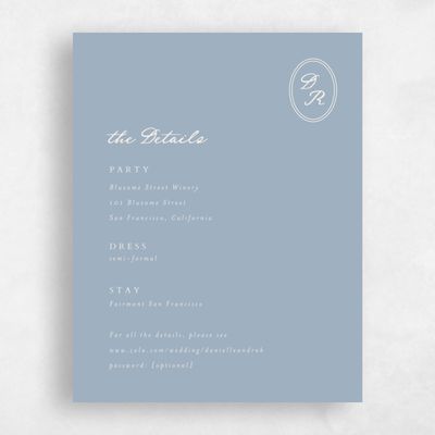 Powder Blue Wedding Enclosure - Dolores
