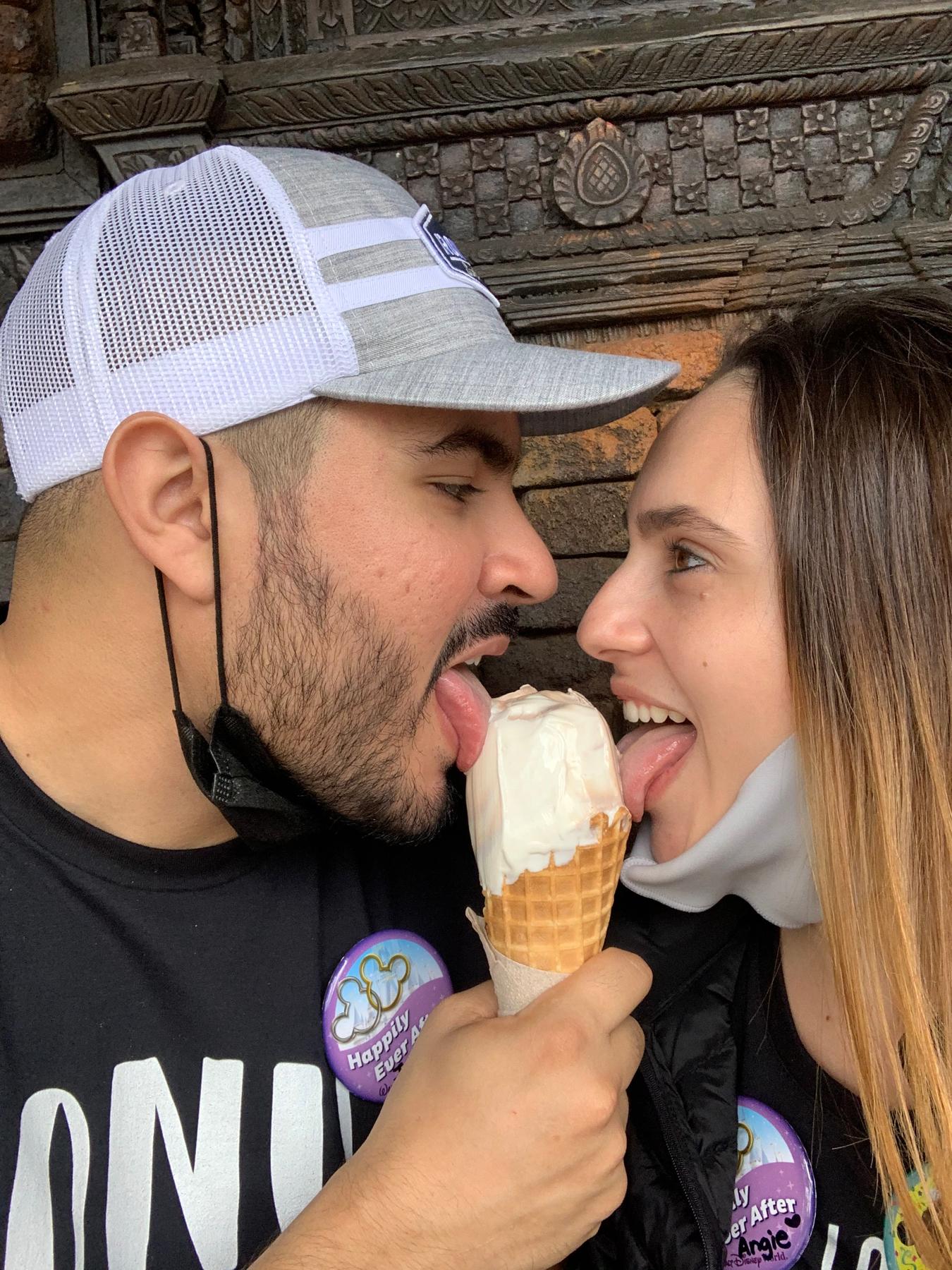 Love sharing ice cream