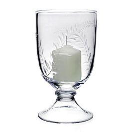 William Yeoward Jasmine Footed Hurricane 11" / 28cm with Candle