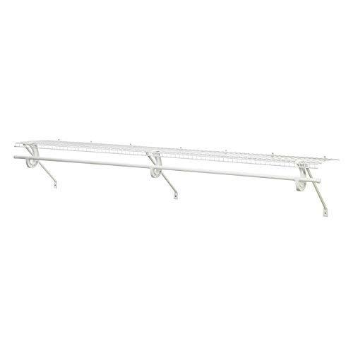 ClosetMaid 5632 Super Slide Ventilated Shelf Kit with Closet Rod, 6' by 12", White