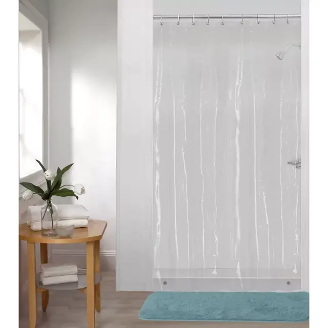Simply Essential™ 58-Inch x 72-Inch Heavyweight PEVA Shower Curtain Liner in Clear
