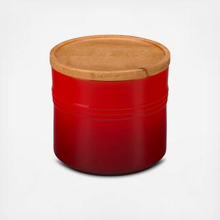 Medium Canister with Wood Lid