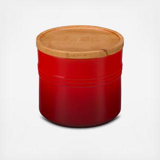 Medium Canister with Wood Lid
