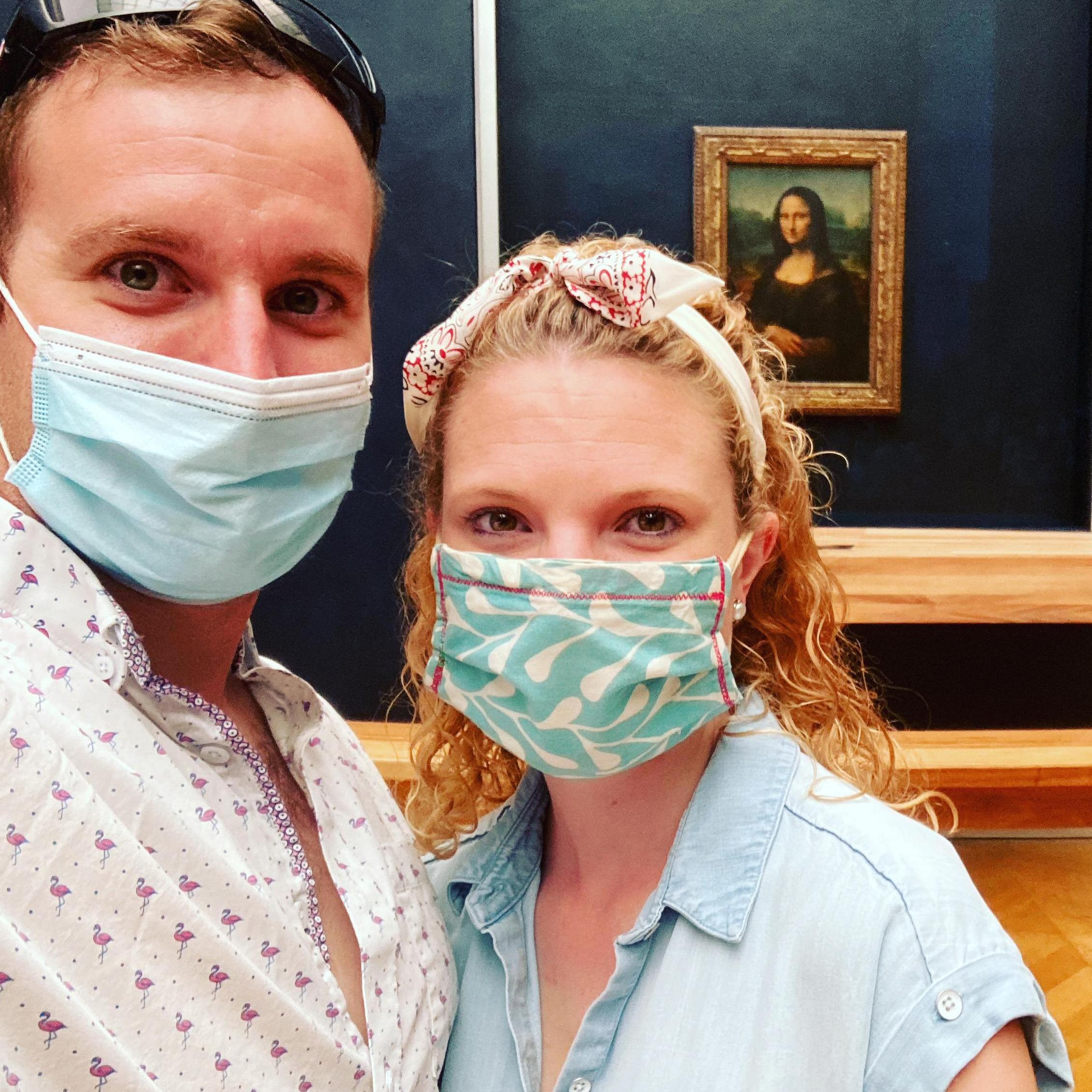August 2020 Visiting the Mona Lisa in Paris
