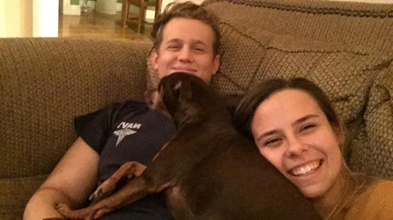 The night Kevin asked me to be his girlfriend. Moose approved!