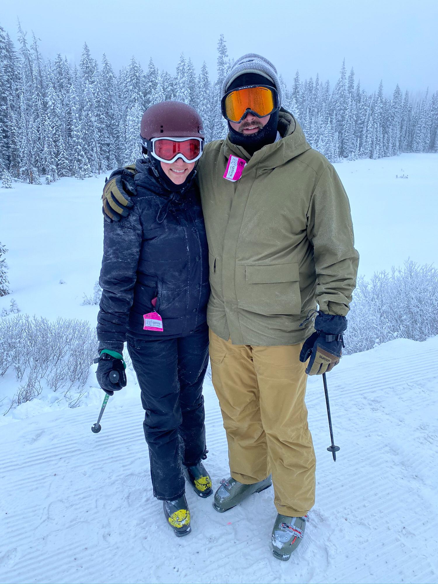 Skiing again but in some real snow this time in Montana, December 2019