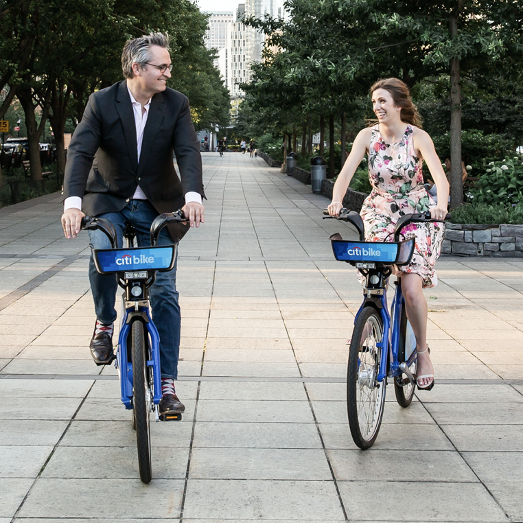 Engagement photo. We love to Citi Bike (2021).