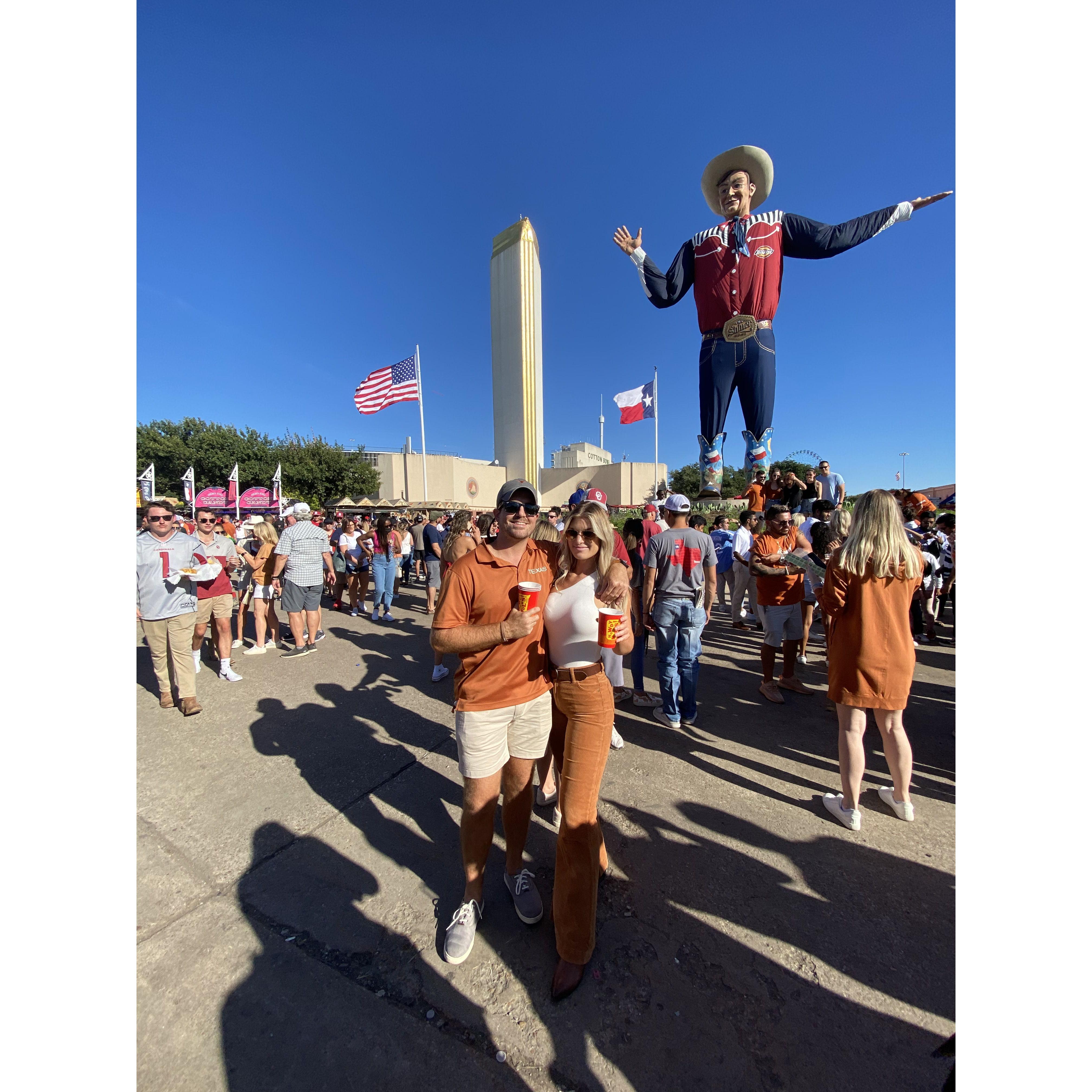 Texas OU game in Dallas