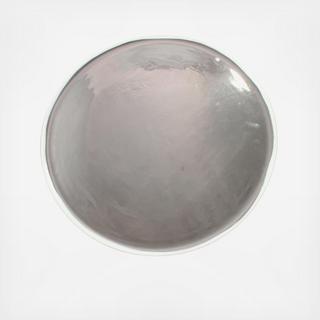 Dauville Porcelain Platinum Glazed Charger, Set of 2