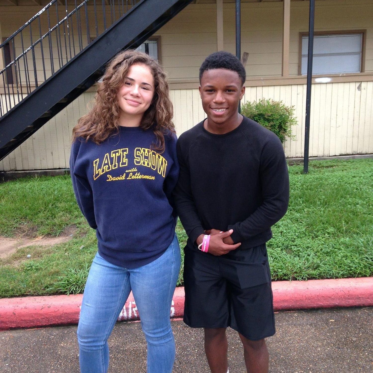 Dropping Devin off after DC Camp. Alyssa's eye was swollen because she's allergic to everything (we didn't start dating until the next year) ~2015