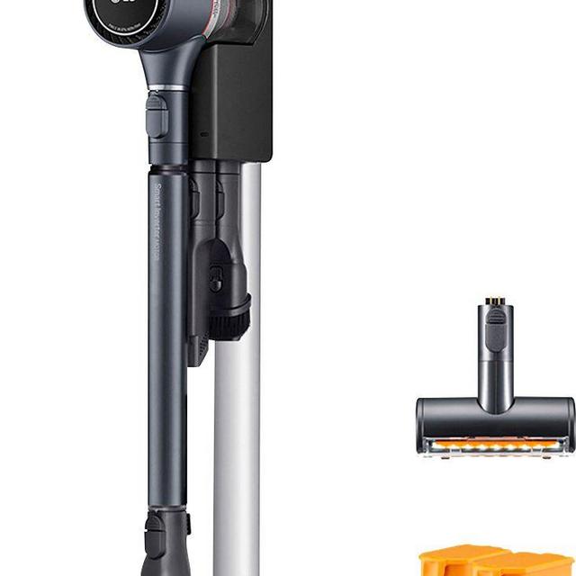 LG - CordZero Bagless Cordless Stick Vacuum with Kompressor Technology and 120-Minute Run Time - Iron Gray