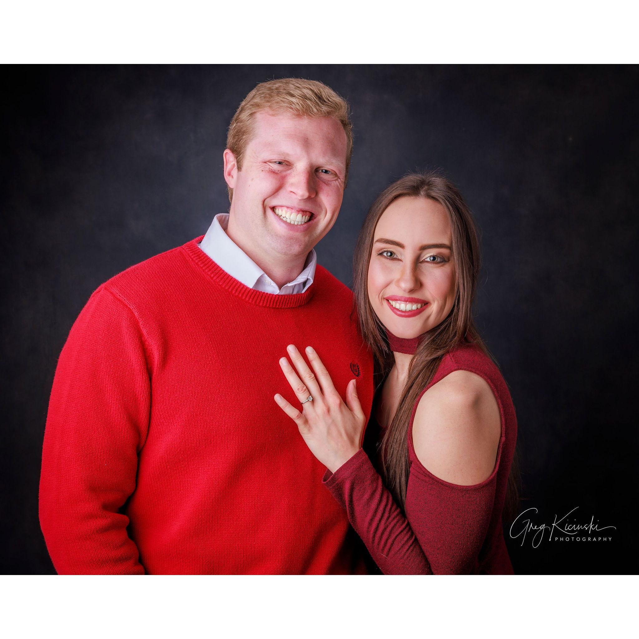 Riley and Anna's engagement photo session, courtesy of Greg Kicinski Photography.