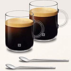 Vertuo Coffee Mugs, Medium Set of 2 with spoons