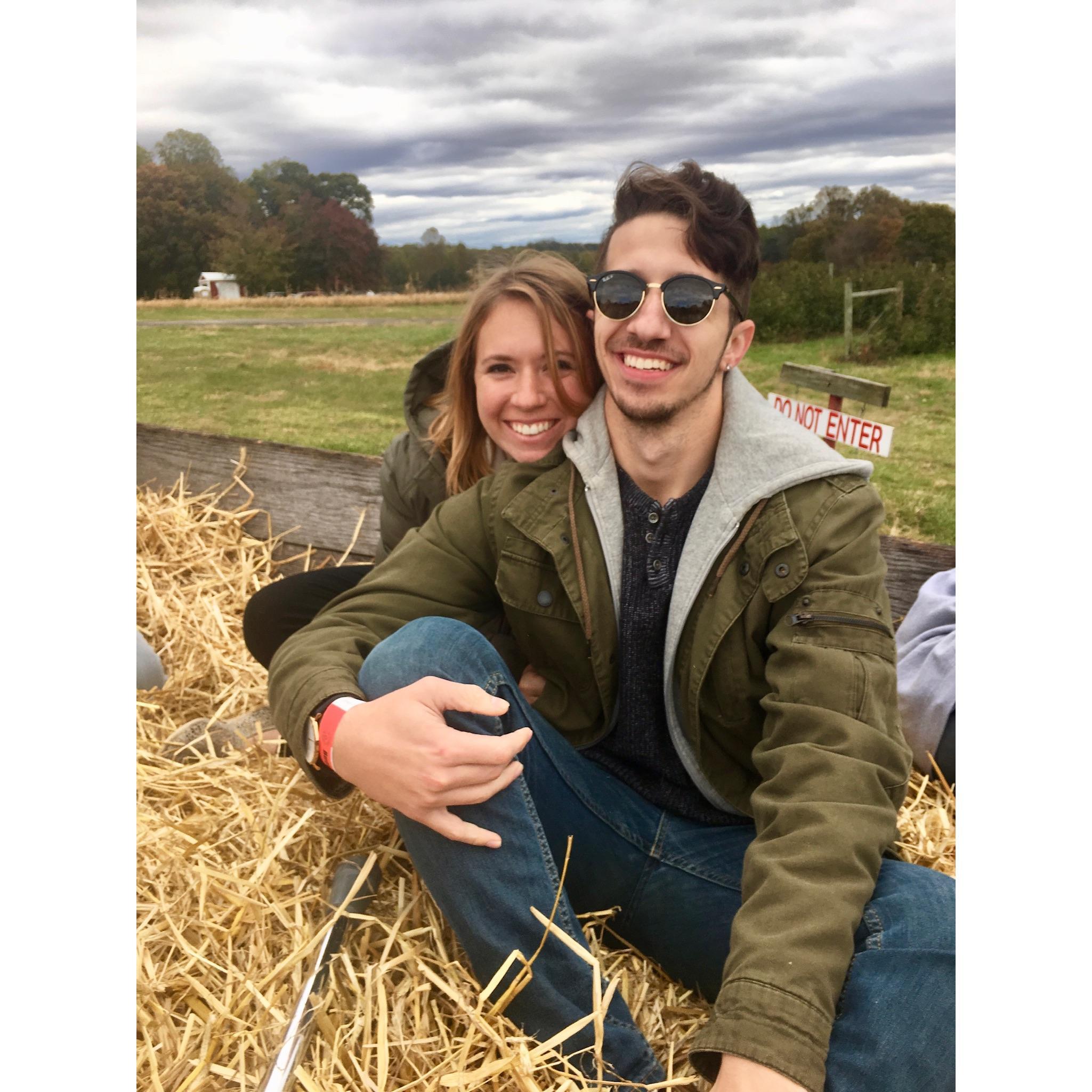 We missed the Butler's Orchard hay ride this year! (Germantown 2018)