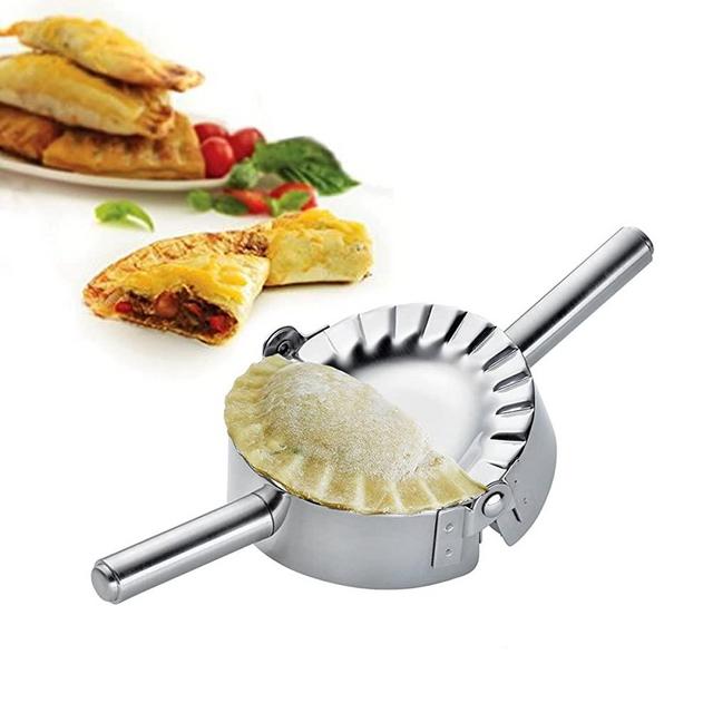 Best Utensils Stainless Steel Ravioli Mold Pierogi Dumpling Maker Wrapper Pastry Dough Cutter Kitchen Accessories (S: 3 1/4 inch)