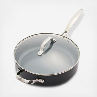 Valencia Pro Ceramic Non-Stick Covered Saute Pan with Handles