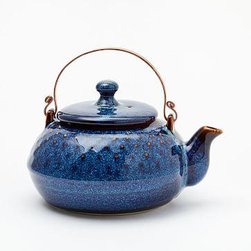 Ocean Waves Tea Pot