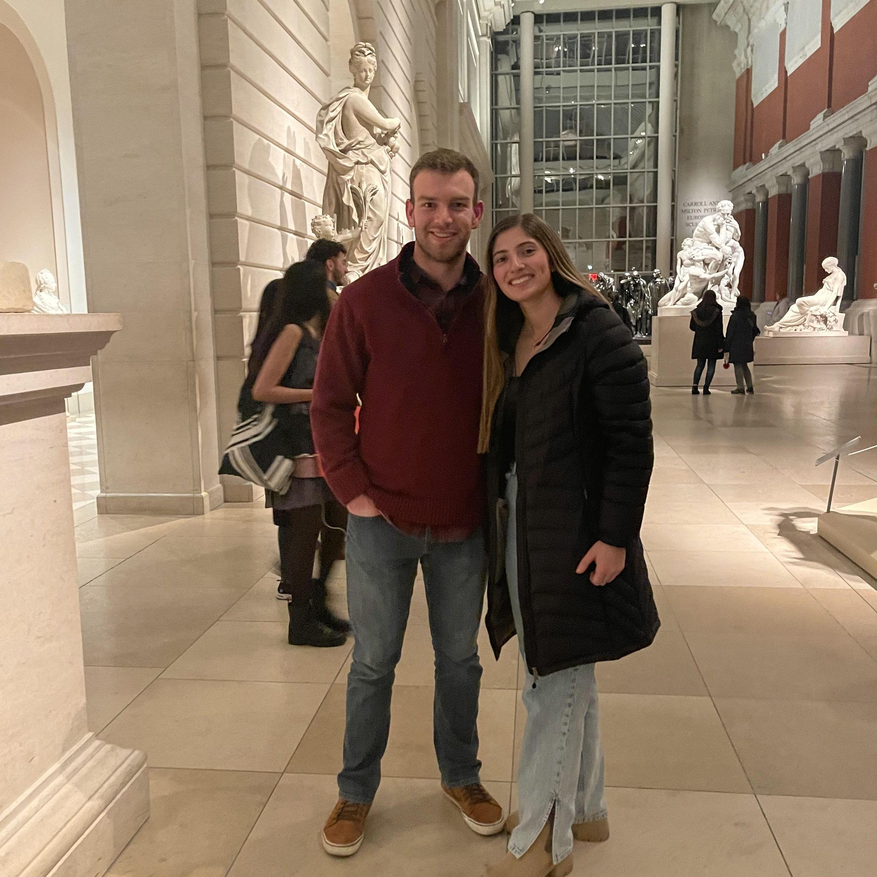 Photo from our first date at the MET in NYC