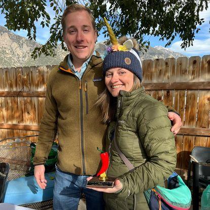 When we won 2nd Place for our Green Chili at the First Annual Crestone Chili Cook-off in October 2022