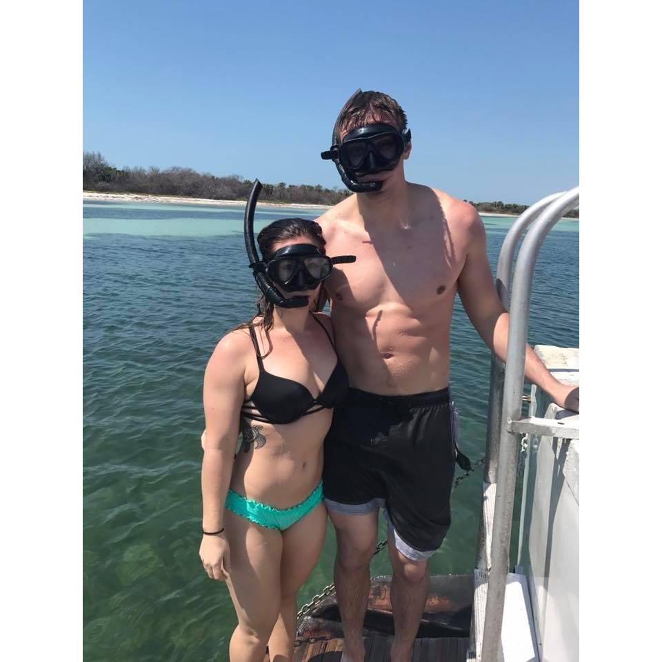 Rob's first time in the ocean, Tampa, FL, 2017