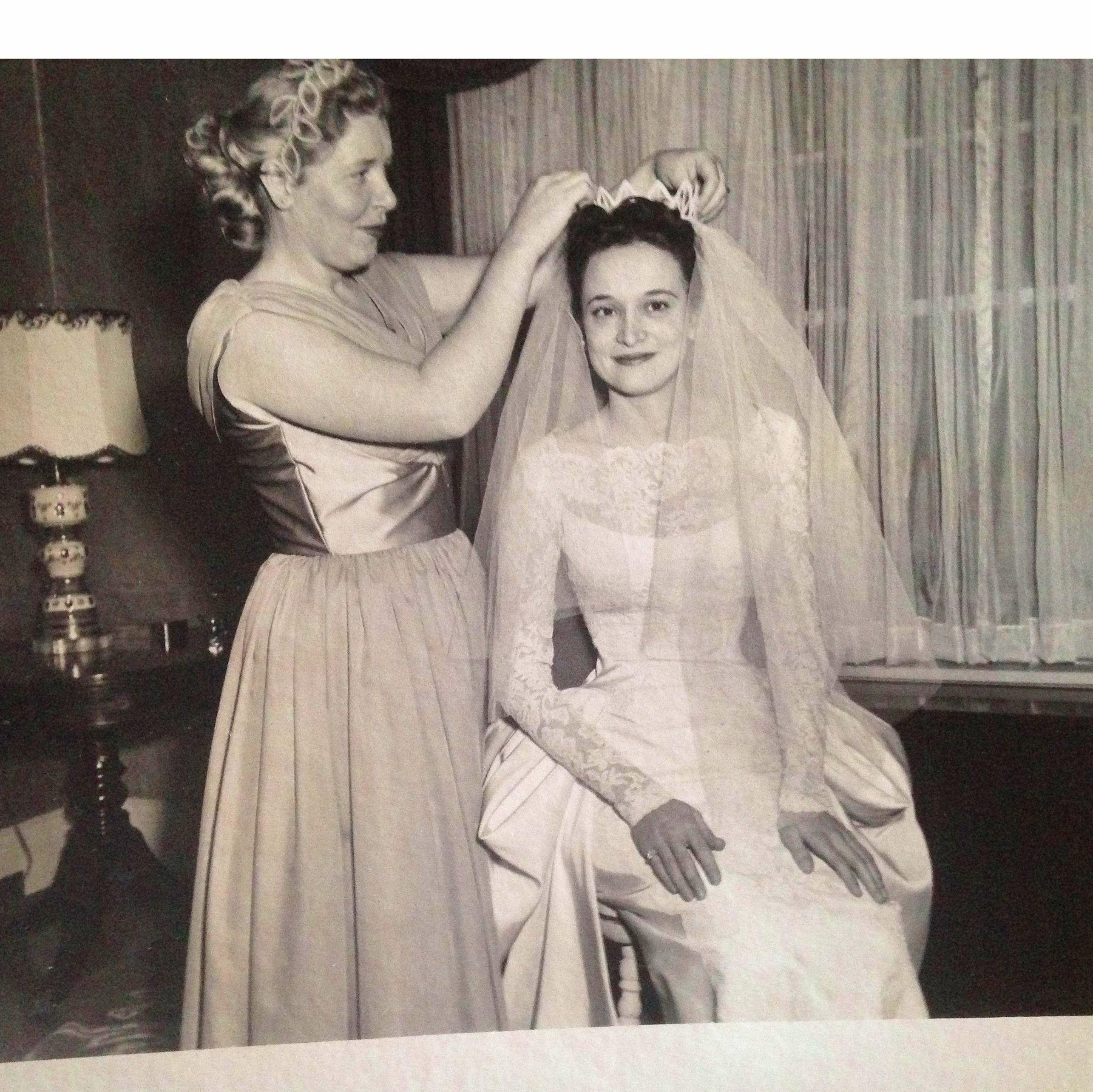 Isabel's (maternal) Grandma getting ready for her wedding