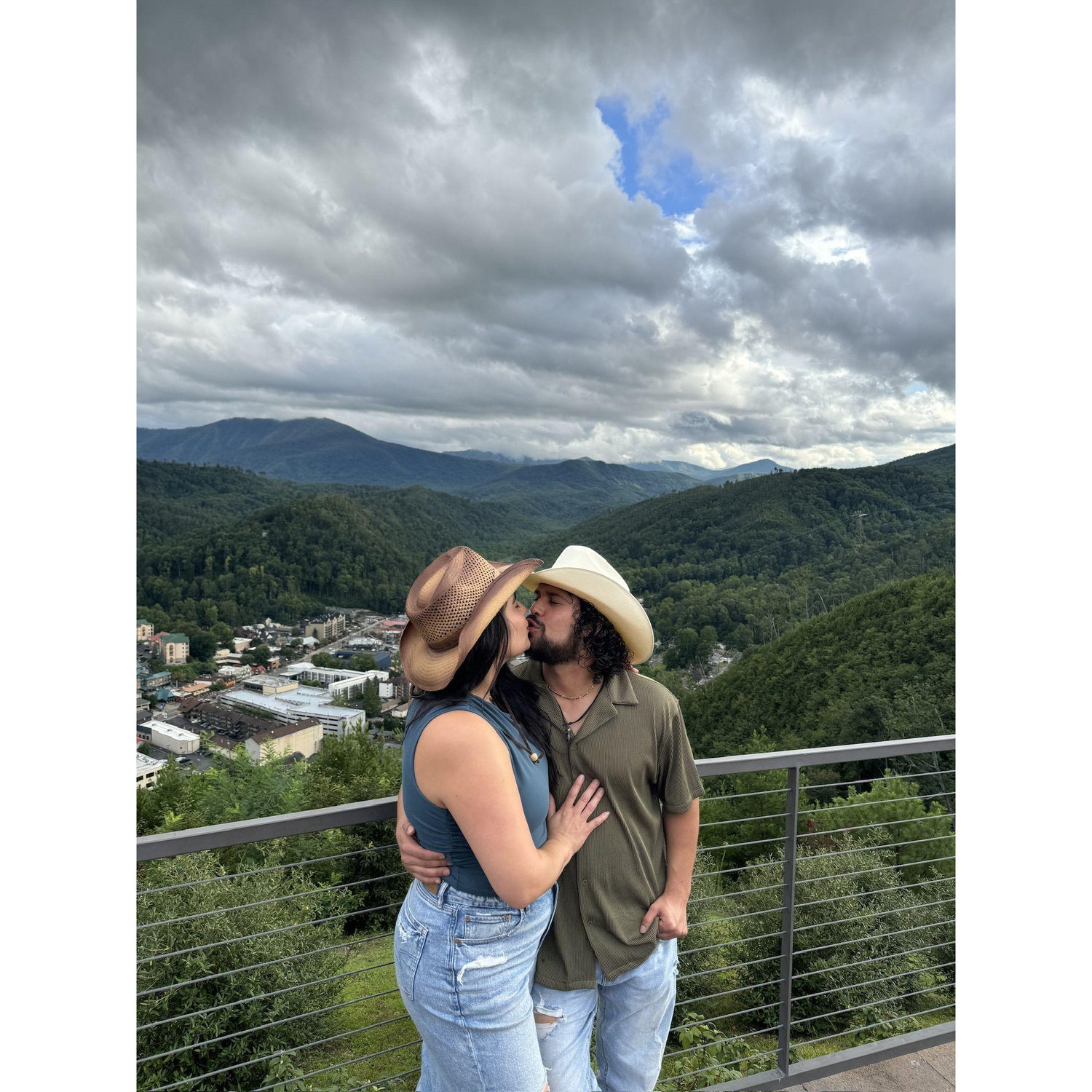 Gatlinburg, TN just days before Hector popped the question!