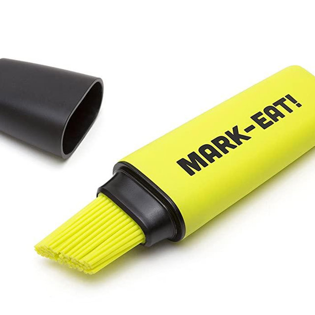 OTOTO Mark Eat | Highlighter Pastry Brush, 23x12x3 cm, Yellow