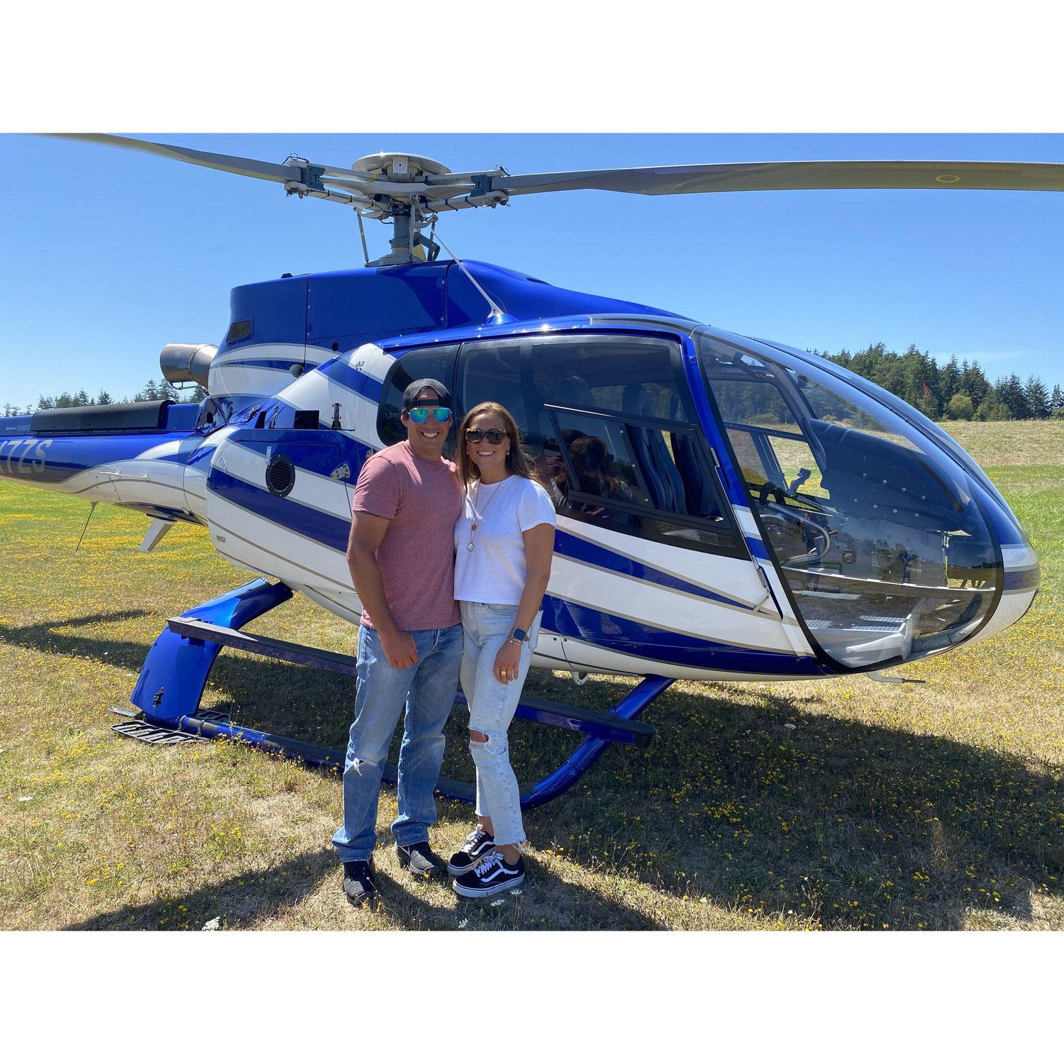 The time I didn't believe him when he said we were taking a helicopter to Roach Harbor for lunch