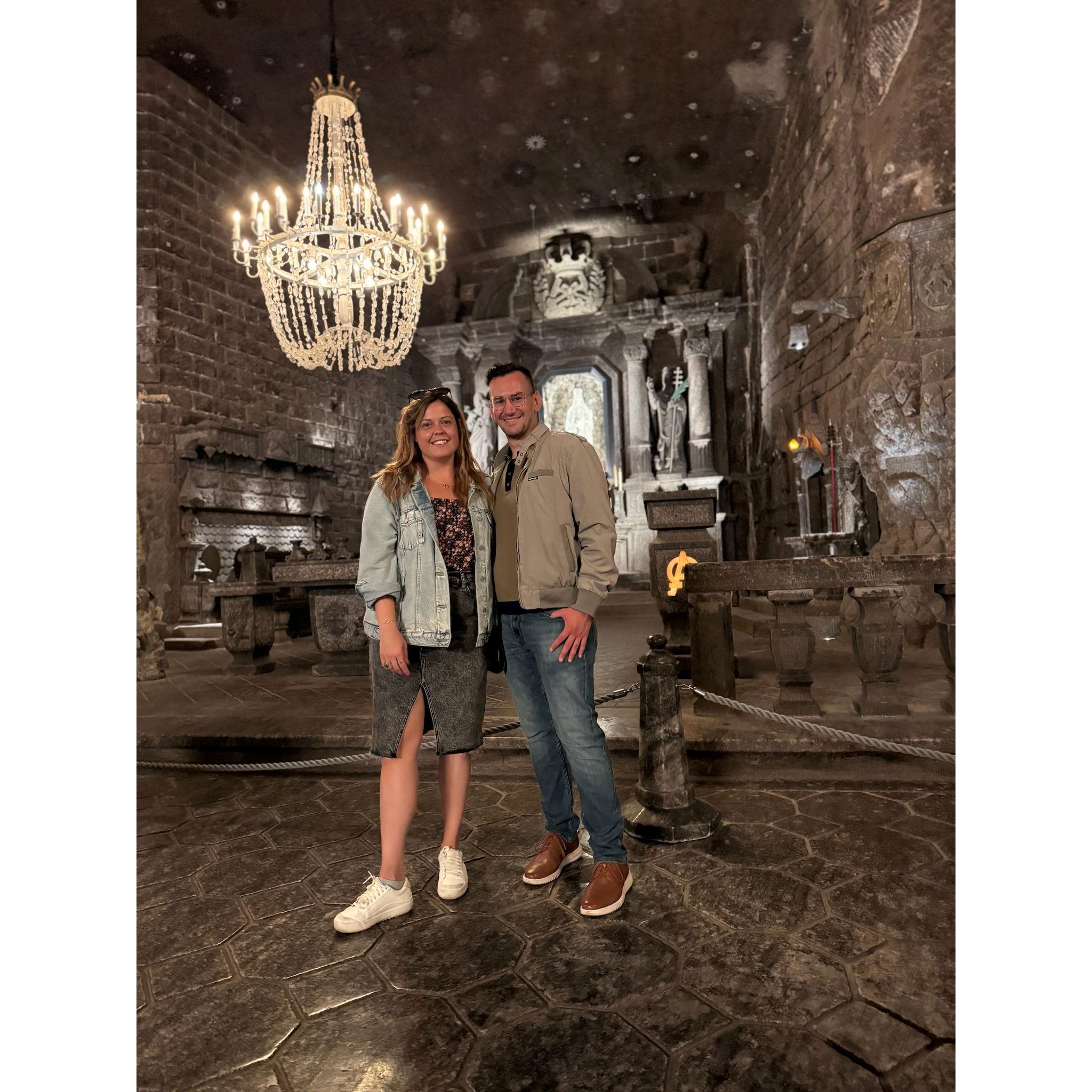 Touring the Wieliczka Salt Mine