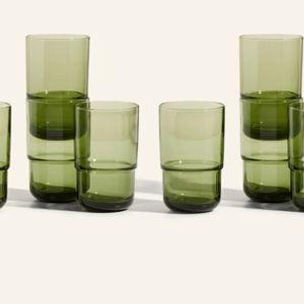 Tall Night & Day Glasses GREEN